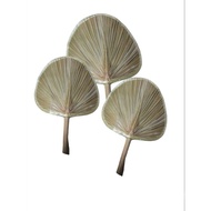 KIPAS SATE KIPAS TANGAN KIPAS BBQ NATURAL LEAF FANS KIPAS TANGAN DAUN TAI
