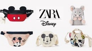 ZARA 聯名 迪士尼 米奇 標籤未剪 帆布袋 側背包 小包包 斜背包 帆布袋 手提袋 便當袋 購物袋
