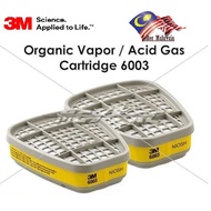 (READY STOCK) 3M 6003 ORGANIC VAPORS/ACID GAS CARTRIDGE 1 PAIR