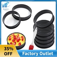8Pack Crumpet Rings Nonstick English Muffin Rings 3.15 Inch - Stainless Steel Double Rolled Tart Rin
