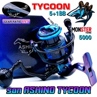 รอกตกปลา รอกสปินนิ่ง อาชิโน่ ASHINO TYCOON 1000-6000 (โฉมใหม่มีให้เลือกหลายสี)