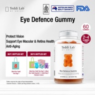 【Official】Unichi Eye Defence Teddi Lab Bear Gummy,Protect Vision,Support Eye Macular,Retina Health,A