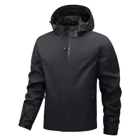 Men Camping Hiking Jacket Lightweight Outdoor Hooded Hiking Windproof Jacket Spring Autumn Mountaine