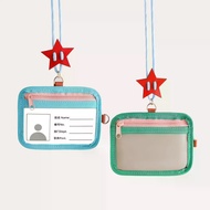 Kids Card Holder With Lanyard Ez-link Card Holder Transparent PVC RFID Blocking Wallet Student Holde