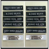 Pin Magnet Papan Nama Name Tag Guru Akrilik