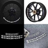 Reflective Waterproof Motorcycle Hub Inner Ring Sticker Motor Bike Scooter Accessories Personalized Inner Ring Decorative Sticker for KYMCO Motorcycle