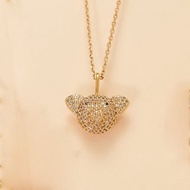 小豬微鑲鋯石項鍊(共兩色)