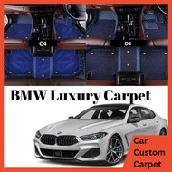 BMW Malaysia 3series 5series X1 X5 luxury carpet pu leather+ coil mat floor mat single double layer 