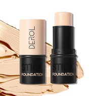 DEROL Concealer Foundation Stick Oil Control Concealer BB Cream Long-Lasting Moisturizing Liquid Fou