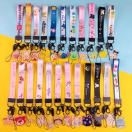 Cute Cartoon short lanyard mobile phone lanyard wristband handphone keychain lanyard