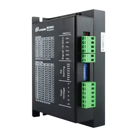 Digital Stepper Driver MC860G pul+dir MC860-MINI SIZE MC860P analog or switch control 6A AC18-80V/DC