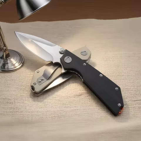 DOC - Ball Bearing Folding Knife, G10 Material Handle, EDC Personalized Collectible Knife, Exquisite
