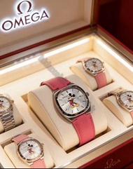 全新✅帶盒hkluxehk 🎁Omega 36mm Disney Donald Duck Mickey Mouse Quartz Watch