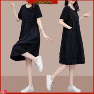 Large size dress    大码300斤  胖mm休闲连衣裙   Large size 300 pounds fat mm casual dress for women, reducing
