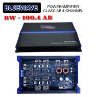 เพาเวอร์แอมป์ BLUEWAVE รุ่น BW-100.4 CLASS AB 4 CHANNEL คุณภาพเสียงดี เครื่องขยายเสียง เครื่องเสียงร