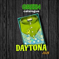 ELRAH EXCLUSIVE NEW DESIGN BAJU MELAYU DAYTONA 2026 SLIM FIT (CATALOGUE GREEN) FREE SAMPIN - FREE BU