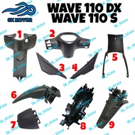 Honda WAVE 110 DX S WAVE110DX WAVE110S Original Inner Cover Full Set / Kaver Hitam Rear Meter Horn T