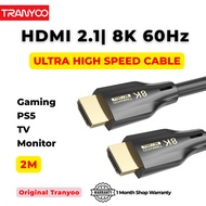 TRANYOO HDMI Cable 2M T-G2 | 8K 60Hz 8K 4K UHD High Speed for TV PC Monitor
