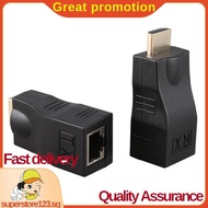 4K 3D HDMI 1.4 30M Extender to RJ45 over Cat 5e/6 Network LAN Ethernet Adapter .superstore123sg