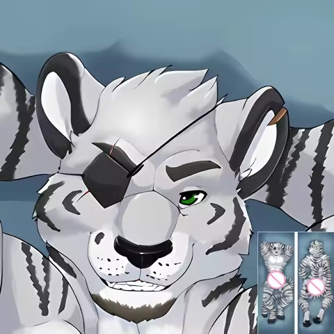 DIY Custom Anime Herzog Silverfang Fluffy Furry Orcus Dakimakura Pillowcase Hugging Body Pillow Cove