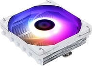 Thermalright AXP120-X67 White ARGB Low Profile CPU Air Cooler with Quite 120mm TL-C12015W-S PWM Fan,
