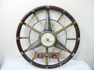 (z) 早期古董 懷舊鐵皮 鐵製 賓士造型時鐘