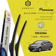 EZDRIVE Premium Silicone Wiper Blade for car model Proton PERSONA 2016 2024 Rubber Soft Wiper