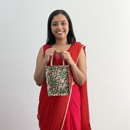 便當袋 飯袋 麻布包 手提斜揹兩用 麻布手提袋 黃麻購物袋 環保袋 買餸 上班族lunch袋 學生便當袋