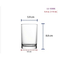 Lucky Glass Thailand 170ml cylindrical Glass cup
