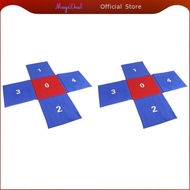MagiDeal Kids Jumping Pad Cross Shaped Gift for School Team Building Games Team Race