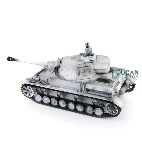 RC Tank Heng Long 7.0 1/16 Snow Plastic German Panzer IV F2 3859 360° Turret RC Panzer Toys for Boys