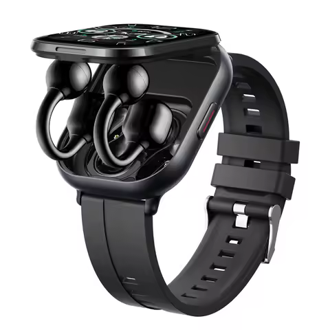 Smart Watch Earphone D12 TWS 2 in 1 Wireless Bluetooth Call Headset Music Playback Sport Fitness Tra