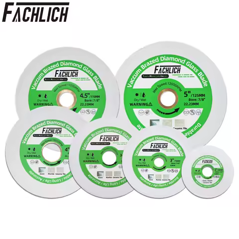 FACHLICH 1/3/5pcs Cutting Glass Disc 50/75/85/100/115/125mm Grinding Plate Cut Jade Crystal Ceramic 