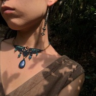 藍晶石 鳳凰石部落圖騰項鍊