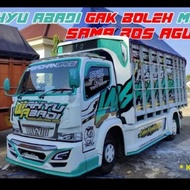 pola stiker miniatur truk wahyu abadi 02