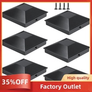 (3.5''X3.5'')Wood Fence Post Caps 6pcs Deck Post Caps for Post Caps Cover