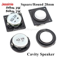 1 piece Mini speaker 1 inch 4-8 Ohm 3W 2W 28MM, full-range sound, midrange and bass, side-mounted PU