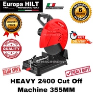 EUROPA HILT HEAVY2400/ HEAVY 2400 Cut Off Machine 355mm c/w Heavy Duty Cast Aluminium Base