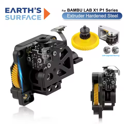 3D Printer X1 P1 Extruder Hardened Steel Gear Unit For Bambu Lab P1P P1S X1C X1 Series High Strength