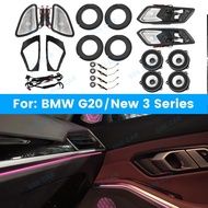 11 Colors LED Speaker Cover For BMW G20 New 3 Series Car Midrange Tweeter HiFi Music Stereo Horn Amb