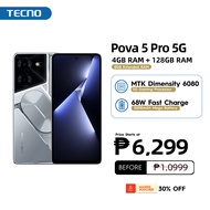 [NEW] Tecno Pova 5 Pro 5G Cellphones sale 2024 original Smartphone ( 8GB RAM + 256GB ROM ) 6.78” HD 5G Full Speed Gaming King Mobile Phone Display 16MP Dual Rear Camera DTS Dual Speaker 5000mAh Battery 68W Fast Charge(1 year warranty)