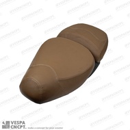 Vespa Lxv Light Brown Seat Leather By Vespa Concept