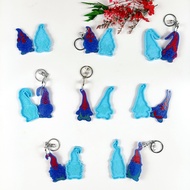 sa Dwarf for Doll Shaped DIY Keychain Resin Mold Silicone Mould DIY  UV Epoxy Mold Handmade Jewelry 