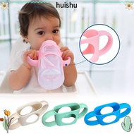 HUISHU Silicone Bottle Handles, Easy Grip Narrow Design Baby Bottle Holder, Spare Parts Hands Free F