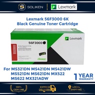 Lexmark 56F3000 6K Black Genuine Toner Cartridge for MS321DN MS421DN MS421DW MS521DN MS621DN MX522 M