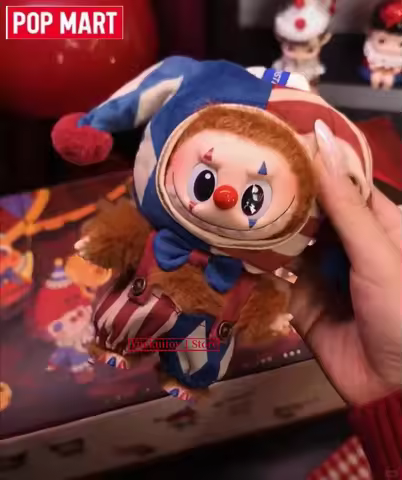 Authentic Popmart Labubu Halloween Vinyl Series Blind Box Why So Serious Labubu Star People Clown Fa