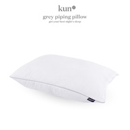 Kun Signature Hotel Quality Pillow Bantal With Grey Piping