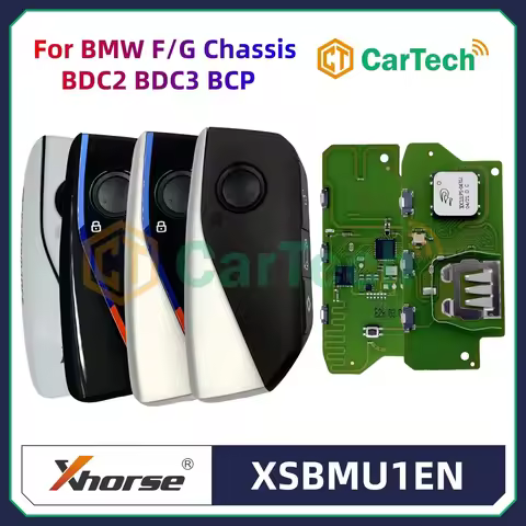 BMW Key Smart Xhorse XSBMU1EN XM38 Smart Remote Key PCB for BMW BDC2 BDC3 BCP Systems with Key Shell