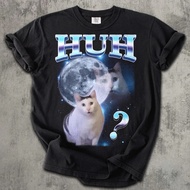 HUH Hadiah Kemeja Tee Meme Kucing Dank Lucu untuk Wanita dan Lelaki Baju Hodoh Baju-T Tidak Berengse