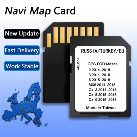 For Mazda 2/3/6/CX3/CX5/CX9/MX5 Car Sat Navi 16GB GPS Update Maps Data New 2024 Version Maps EU Navi
